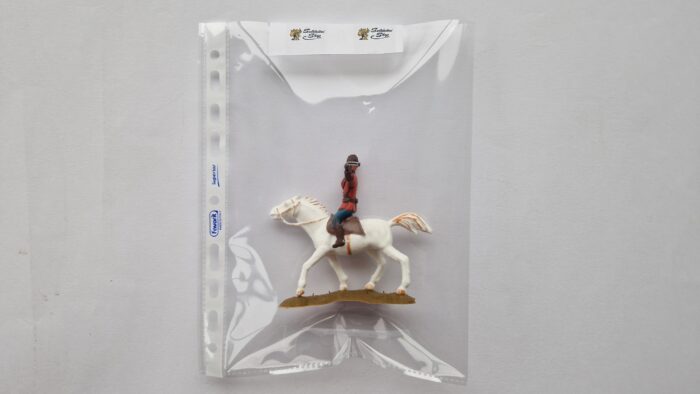 Soldatini Landi in confezione personalizzata Giubbe Rosse su cavallo bianco