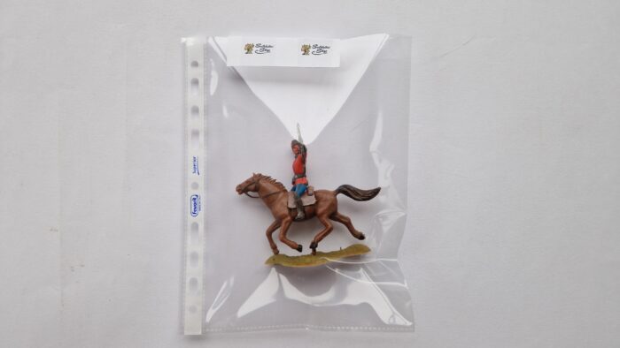 Soldatini Landi in confezione personalizzata Giubbe Rosse su cavallo marrone