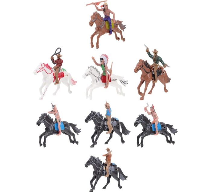 Soldatini modelli West Cowboy in plastica resistente