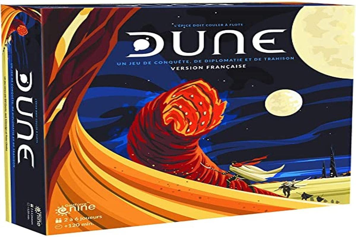 Scatola del gioco da tavolo Dune