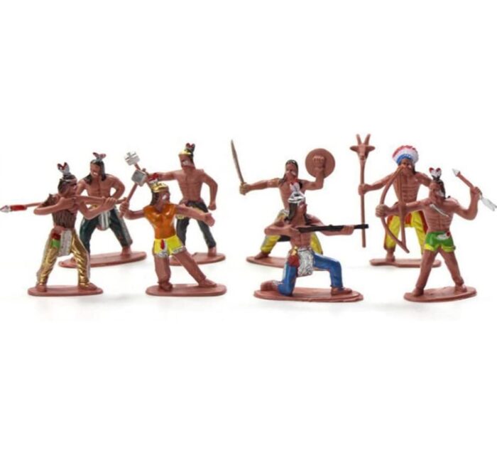 Soldatini indiani Wild West in plastica