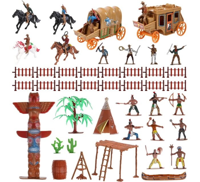 Cowboys dell'ovest Salvaggio Indiano Modello Decorazioni Western Cowboy