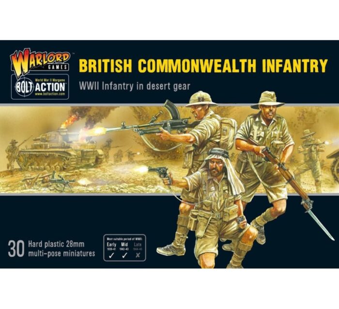 Fanteria inglese attrezzatura deserto